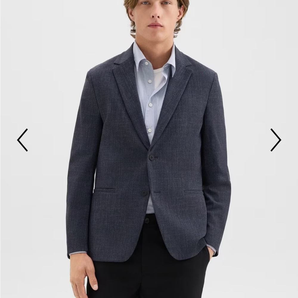 Men's Theory Clinton Blazer in Herringbone Precision Ponte
